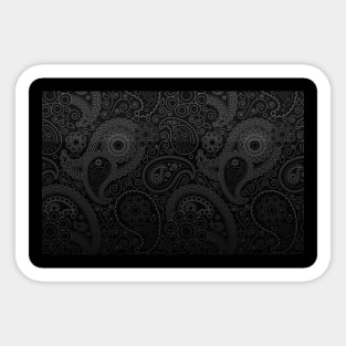 Black swirl Sticker